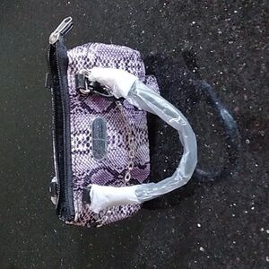 Tiny Lori Greiner Faux Snakeskin Purse